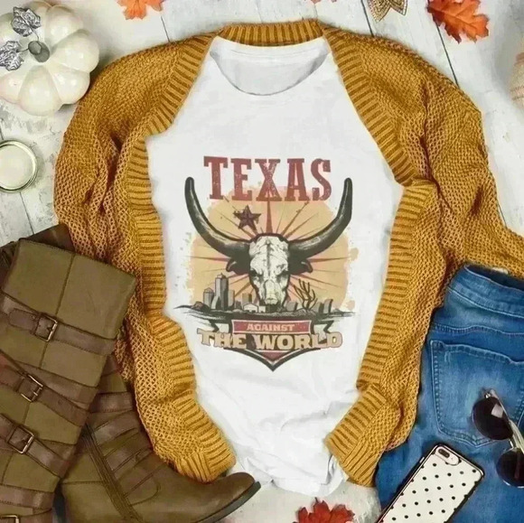 Nataly thyme texas against the world  tee shirt - Picture 2 of 2